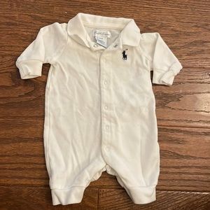 Newborn polo onesie